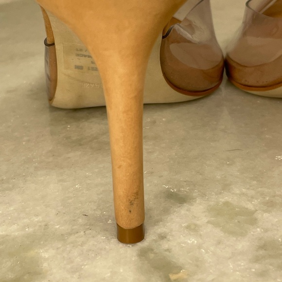 Steve Madden mule pointed toe sz 8 moxxi 3.5” heel tan pump - Picture 14 of 16
